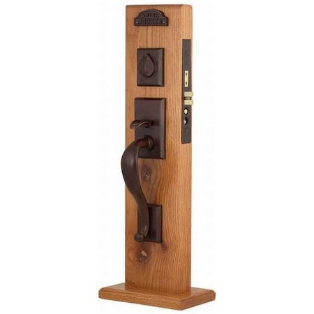 Emtek Flat Black Handleset F203324ARFBRH212 F203324ARFBRH212